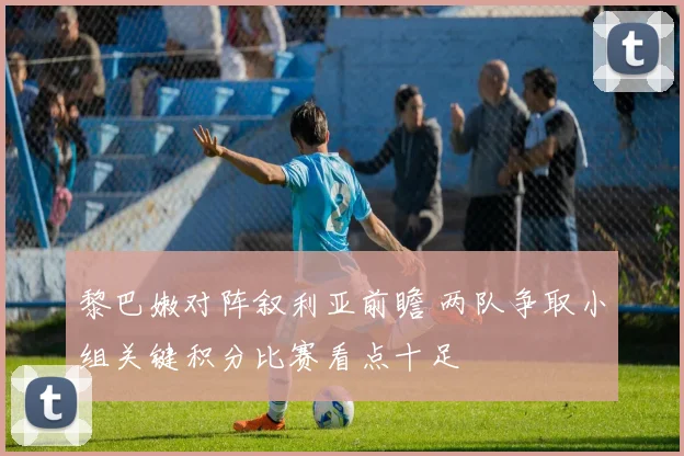 黎巴嫩对阵叙利亚前瞻 两队争取小组关键积分比赛看点十足